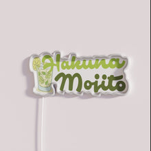 Charger l&#39;image dans la galerie, Relaxing Havana-Style Vibrant Color Changing Hakuna Mojito Neon Wall Sign