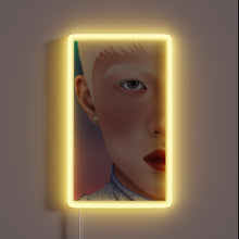 Charger l&#39;image dans la galerie, RGB Neon Sign with Man in Half Length Portrait