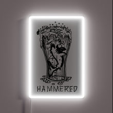 Charger l&#39;image dans la galerie, Vibrant Hand-Crafted Hammered Hammerhead Shark Neon Sign for Modern Decor Accents.