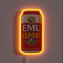 Charger l&#39;image dans la galerie, Hand-drawn EMU Export beer can customneon sign