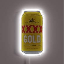 Charger l&#39;image dans la galerie, Hand-drawn XXXX Gold beer can customneon sign