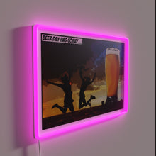 Charger l&#39;image dans la galerie, Vibrant &#39;Happy Beer Day&#39; RGB Neon Sign for Bar Decorations