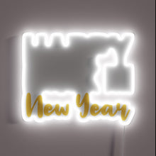 Charger l&#39;image dans la galerie, Countdown to Midnight with Vibrant Neon Letters in Bright Colors