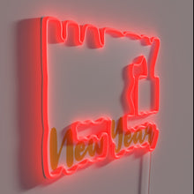 Charger l&#39;image dans la galerie, Neon Party Sign: Celebrate New Year&#39;s with Vibrant Happiness and Cheer