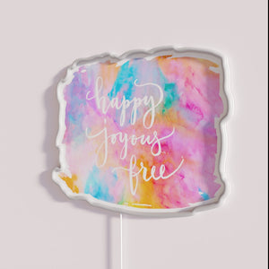 Add Vibrant Joy to Your Space with This Colorful Sign