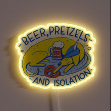 Charger l&#39;image dans la galerie, Colorful Neon Sign Celebrating Oktoberfest Joy During Quarantine Lockdown Period