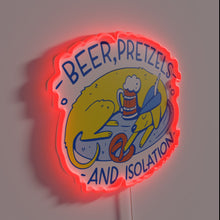 Charger l&#39;image dans la galerie, Quarantined Oktoberfest pup staying positive in neon COVID times.