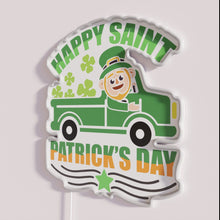 Charger l&#39;image dans la galerie, RGB Neon Saint Patrick&#39;s Day Decorative Happy Lucky Charm Sign