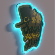 Charger l&#39;image dans la galerie, Colorful Irish Celebration Wall Sign with Adjustable RGB Neon Lighting