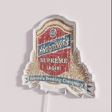 Charger l&#39;image dans la galerie, Eye-catching Harrow&#39;s Supreme Lager neon bar pub sign in RGB