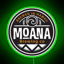 Charger l&#39;image dans la galerie, Hawaii based Moana Brewing Company RGB neon sign green