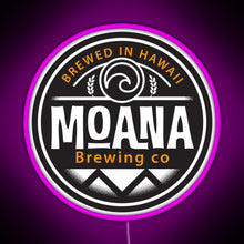 Charger l&#39;image dans la galerie, Hawaii based Moana Brewing Company RGB neon sign  pink