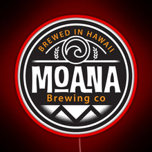 Charger l&#39;image dans la galerie, Hawaii based Moana Brewing Company RGB neon sign red