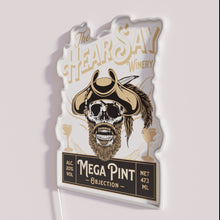 Charger l&#39;image dans la galerie, Neon RGB Sign with &#39;HearSay Mega Pint Brewing Objection&#39; Design
