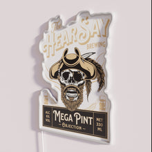 Charger l&#39;image dans la galerie, Neon Mega Pint RGB Sign with HearSay Brewery Custom Logo Design