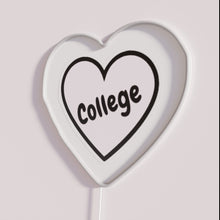 Charger l&#39;image dans la galerie, Add vibrant college spirit with our heart-shaped RGB neon signs