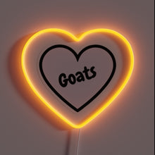 Charger l&#39;image dans la galerie, Add a quirky touch with this Heart Goats neon sign.