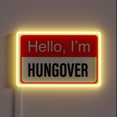 Brighten up your morning after with this vibrant neon sign.