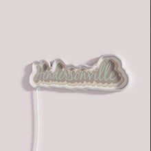 Charger l&#39;image dans la galerie, Vibrant Hendersonville NC Asheville inspired RGB color changing neon sign artwork