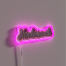 Charger l&#39;image dans la galerie, Hendersonville NC Asheville Mountain Town Retro Style RGB Neon Sign