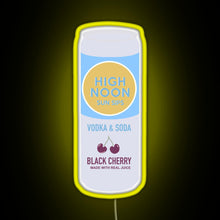 Charger l&#39;image dans la galerie, High Noon Black Cherry RGB neon sign yellow