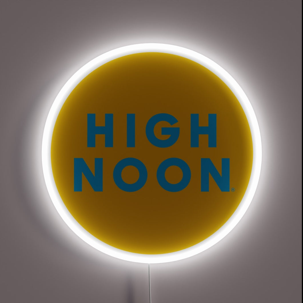 Customneon sign featuring the High Noon logo