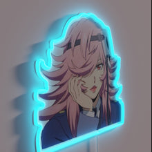 Charger l&#39;image dans la galerie, Glowing Neon Sign Depicting High Rise Invasion Manga Inspired Artwork