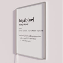 Charger l&#39;image dans la galerie, Glowing hijab awareness neon sign with vibrant RGB LED lighting