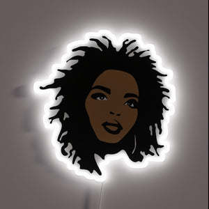 Lauryn Hill neon sign — iconic soul, lit bold.