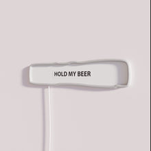 Charger l&#39;image dans la galerie, Neon bar decor with humorous &#39;Hold My Beer&#39; sign design