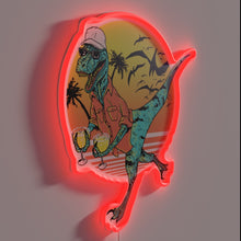 Charger l&#39;image dans la galerie, Whimsical bar decor with vibrant RGB lights and margarita design.