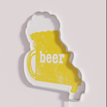 Charger l&#39;image dans la galerie, RGB Neon Sign Humorously Displays Funny Missouri Home Brew Themes