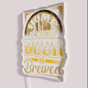 Neon Beer Sign for Home Brewery or Game Room Decor
