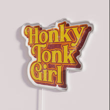 Charger l&#39;image dans la galerie, Vintage Country Style Neon Sign Decor with Honky Tonk Girl Character