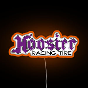 Hoosier Tire RGB neon sign orange