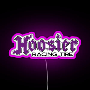 Hoosier Tire RGB neon sign  pink