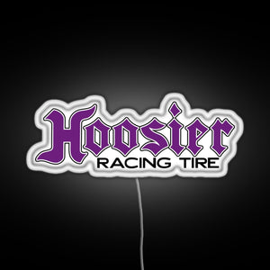 Hoosier Tire RGB neon sign white 