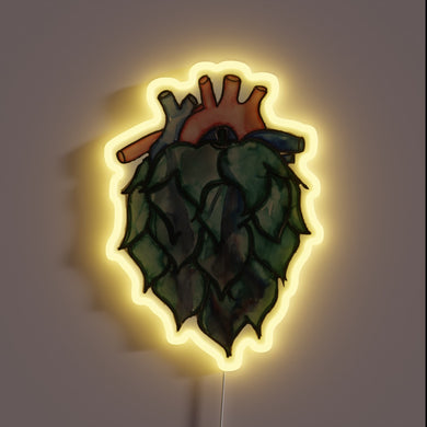 Vibrant, Handcrafted RGB Neon Sign with a Hopping Twist Design