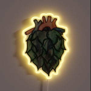 Vibrant, Handcrafted RGB Neon Sign with a Hopping Twist Design