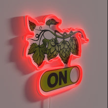 Charger l&#39;image dans la galerie, RGB Neon Sign: &#39;Hop On&#39; Brewery Theme Decorative Wall Art