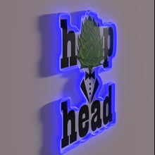 Charger l&#39;image dans la galerie, Customizable LED neon bar sign for hop head beer enthusiasts.