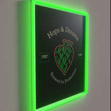 Charger l&#39;image dans la galerie, Vibrant Hops and Dreams Neon Sign with Color-Changing RGB Lighting