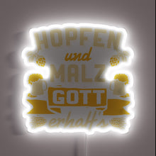 Charger l&#39;image dans la galerie, RGB Neon Sign Celebrating Traditional Reinheitsgebot German Beer Purity Law