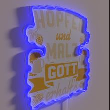 Charger l&#39;image dans la galerie, Reinheitsgebot Tradition Honored with Neon Sign in Vibrant RGB Colors
