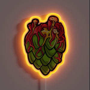 RGB Neon Sign for Hoppy Craft Beer Enthusiasts' Brewing Passion