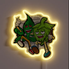 Charger l&#39;image dans la galerie, RGB Neon Sign for Beer Lovers and Hemp Enthusiasts Gathered