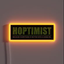 Charger l&#39;image dans la galerie, IPA lover&#39;s dream: radiant HOPTIMIST RGB neon beer sign ambiance