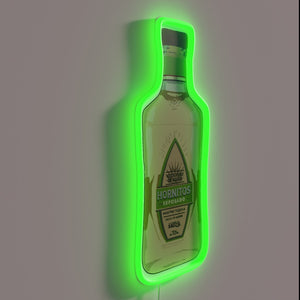 Add vibrant ambiance with this Hornitos tequila RGB neon bar sign.