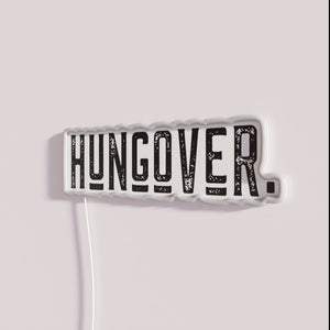 Neon Bar Decorations, Hangover Party Signs with Colorful LED Lighting