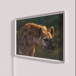 Brighten up any space with vibrant hyena neon lighting accents